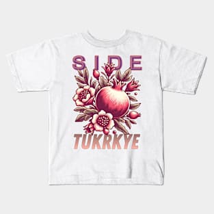 Side - Pomegranate - Turkey Kids T-Shirt